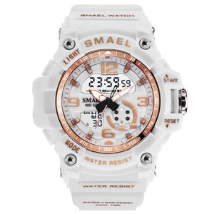 Digital Watch Women 50M Waterproof SMAEL Fashion Ladies Watch Bracelets Alarm Clock relogio feminino1808 Woman LED Sport Watches